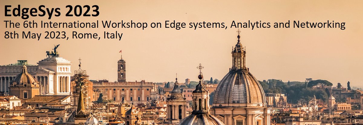 EdgeSys (@edge_sys) on Twitter photo EdgeSys 2023 is calling for submissions
edge-sys.github.io/2023/submissio…
Look forward to your exciting work and greeting you in Rome! <a href="/aaronyiding/">Aaron Ding</a> <a href="/Ella_Peltonen/">Dr Ella Peltonen</a> <a href="/atary/">Atakan Aral</a> @tforcworc @mort___ @dku <a href="/SteveUhlig/">Steve Uhlig</a> <a href="/ppietzuch/">Peter Pietzuch</a> @HMarijn @FredDouglis @Andy_Pimentel <a href="/FCN_series/">FCN</a> <a href="/niclane7/">nic lane</a> <a href="/EuroSys_conf/">EuroSys 2023</a> EdgeSys 2023 is calling for submissions
edge-sys.github.io/2023/submissio…
Look forward to your exciting work and greeting you in Rome! <a href="/aaronyiding/">Aaron Ding</a> <a href="/Ella_Peltonen/">Dr Ella Peltonen</a> <a href="/atary/">Atakan Aral</a> @tforcworc @mort___ @dku <a href="/SteveUhlig/">Steve Uhlig</a> <a href="/ppietzuch/">Peter Pietzuch</a> @HMarijn @FredDouglis @Andy_Pimentel <a href="/FCN_series/">FCN</a> <a href="/niclane7/">nic lane</a> <a href="/EuroSys_conf/">EuroSys 2023</a>