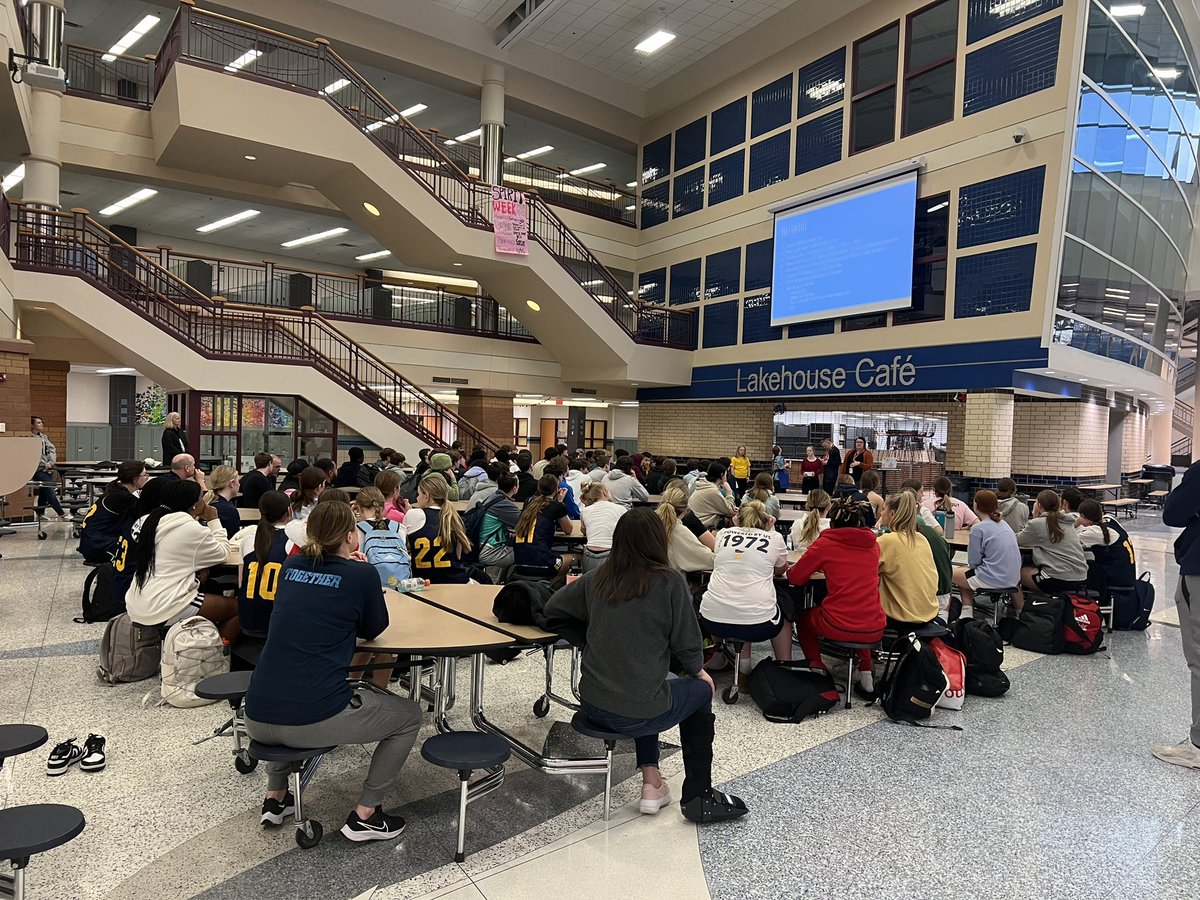 PriorLakeHoops1's tweet photo. @PriorLakeHoops1 and @PLHSBBallGirls learning about Unified and @SOMinnesota before we take the plunge February 18 in Prior Lake. Thank you for the great speakers! https://t.co/SmVoAqFmBZ