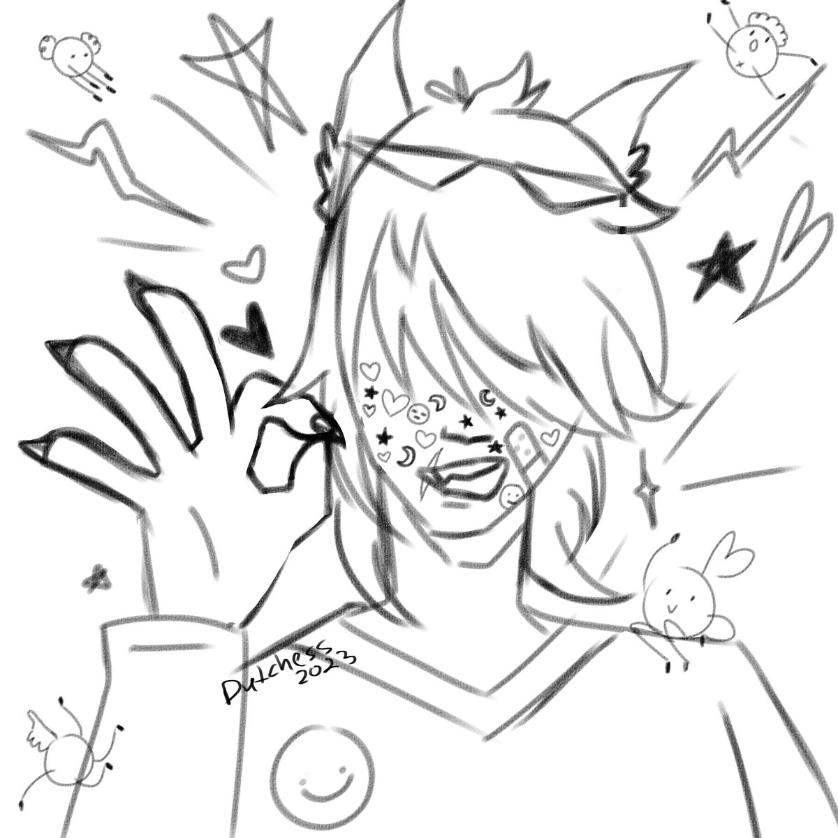 ToniaRulez's tweet photo. Sketch layer of an art trade I made last week… https://t.co/2SVPZtqHNO