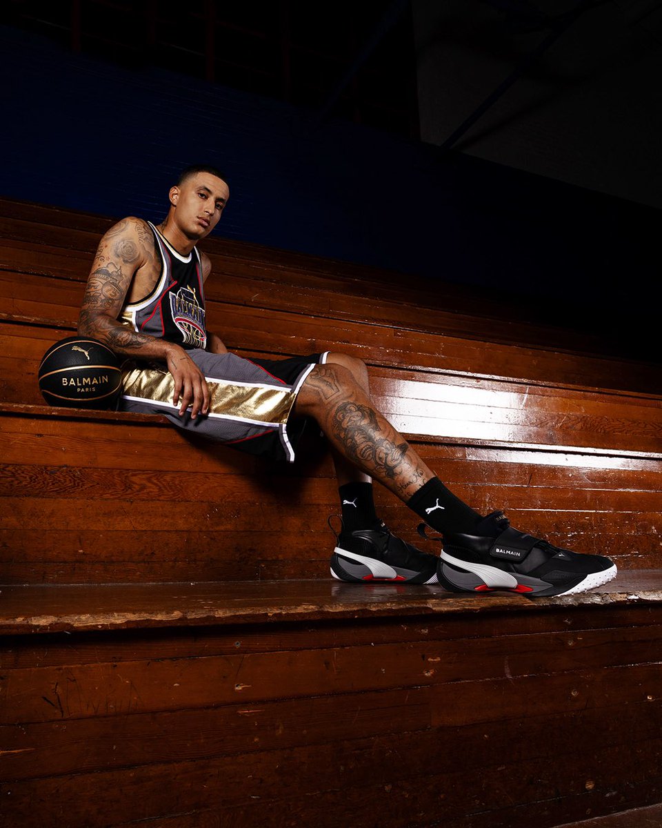 PUMAHoops's tweet photo. Limited edition PUMA x BALMAIN collection dropping Feb. 18 https://t.co/qMy4SzXVwz