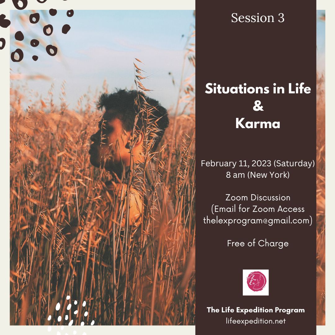 TheLExProgram's tweet photo. Is karma a bi*ch?
Date: February 11, 2023 (Saturday)
Time: 8 am (New York) or 2 pm (Frankfurt)
Theme: Situations in Life and Karma
Email thelexprogram@gmail.com for Zoom access
https://t.co/hAyL0L63sJ
#LEx #lifeexpeditionprogram #exploringlifewithwisdom #youth #buddhism https://t.co/9YdchvykBV