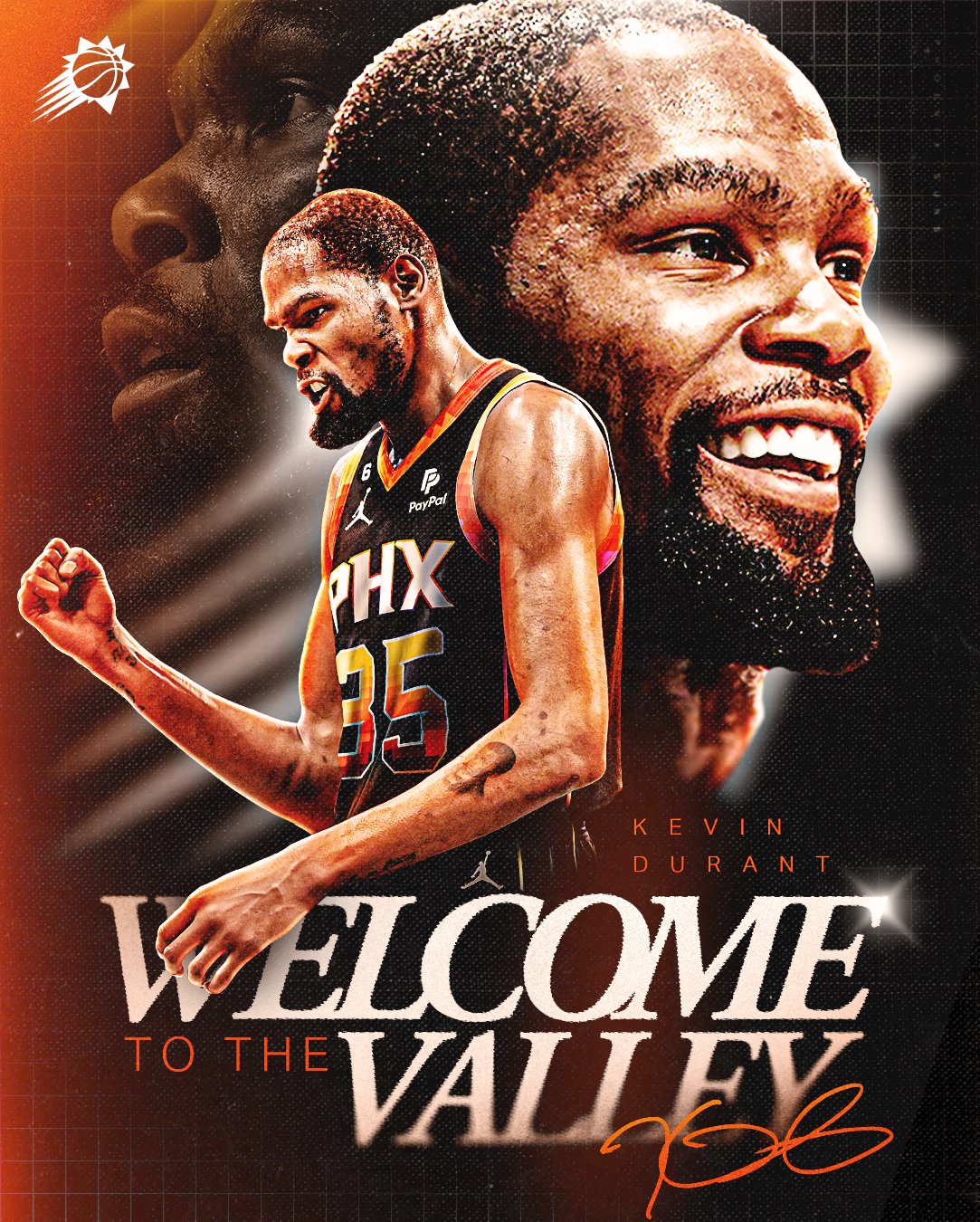 Phoenix Suns: Kevin Durant 2023 Icon Poster - Officially Licensed