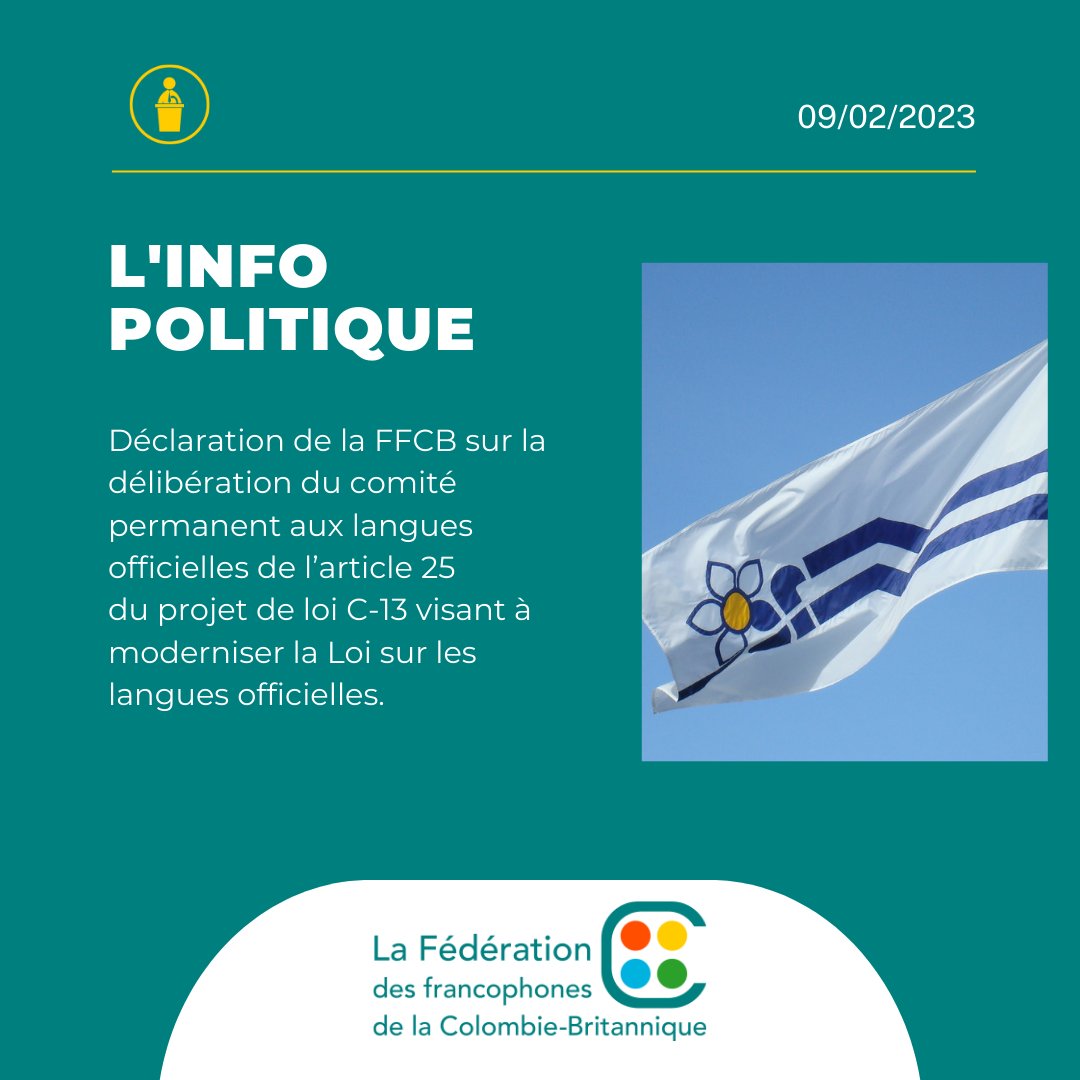 FedeFrancoCB's tweet photo. La @FedeFrancoCB exhorte le comité à adopter l’amendement sur l'article 25 du projet de loi C-13 visant à moderniser la #LLO car ce dernier fera toute la différence quant à l’accès aux services en français.

Lire la déclaration complète cliquez-ici : https://t.co/SnbybRPJrp https://t.co/c5yMrAGZ7w