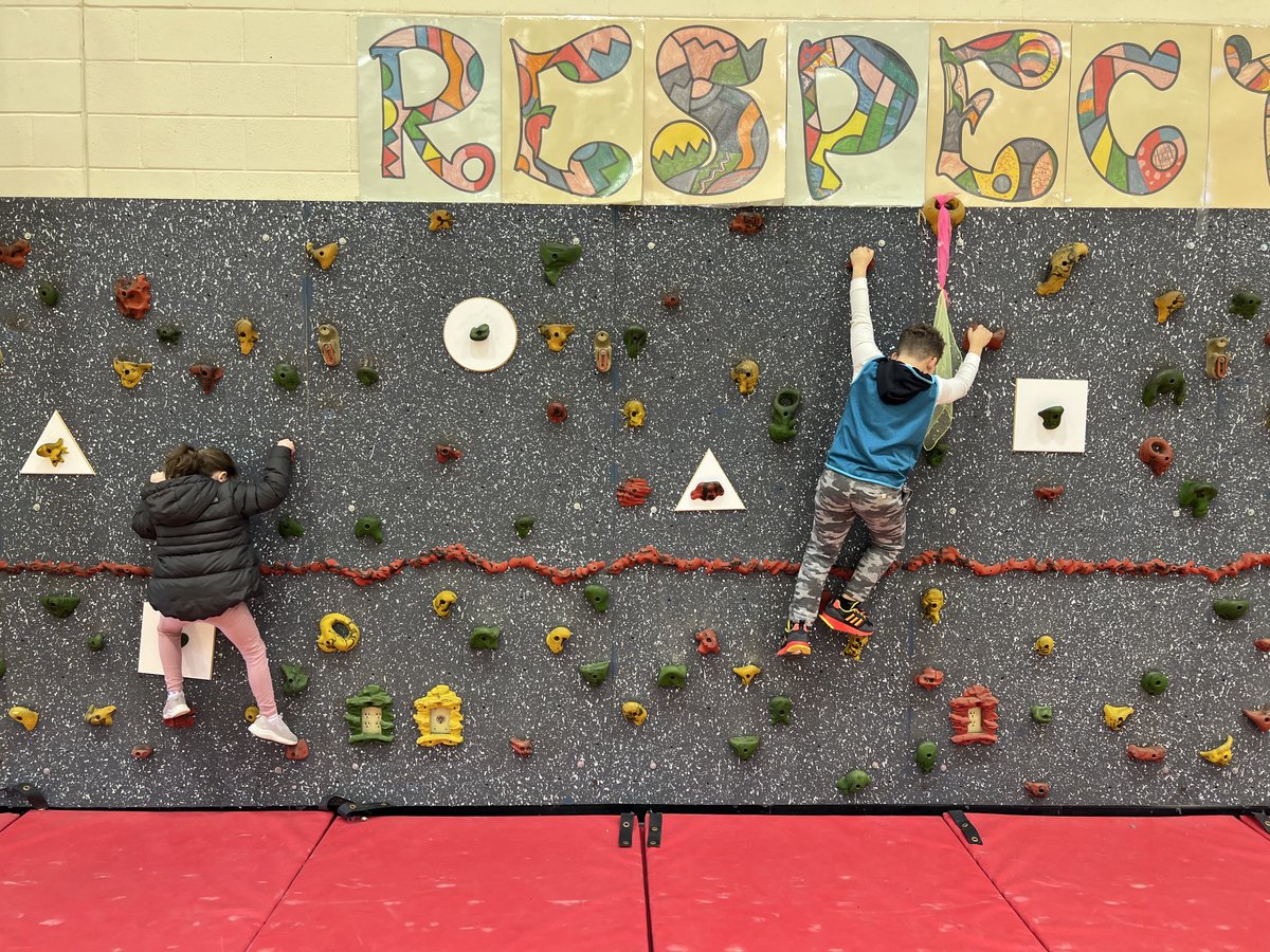 PE at Central means climbing up and across all obstacles. Easily one of our favorite activities.