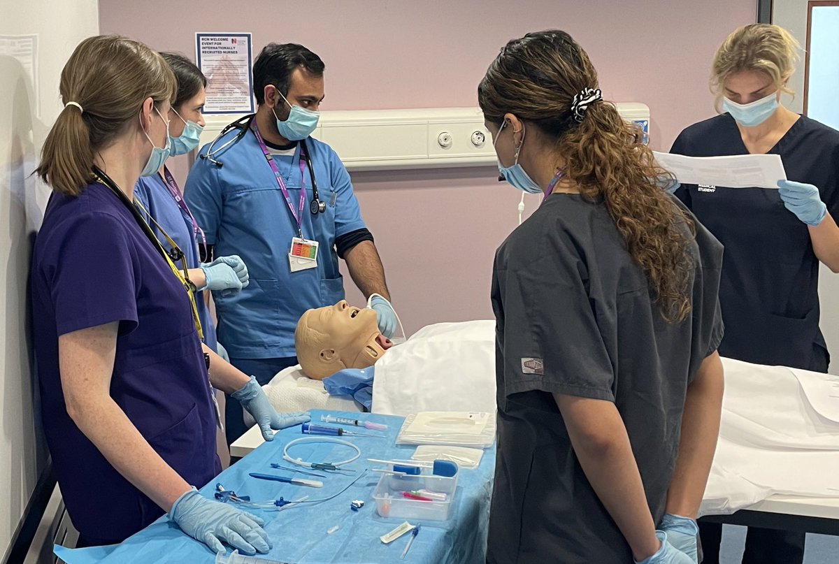 LJMottram's tweet photo. RICU Intro 2Practical Skills
Tubes /traches /lines
Including ultrasound vein phantoms ๐ฉป
Undergrad/postgrad/taster FY learning together ๐
#SimRoom #FOAMcc #ricu https://t.co/YO4zoW4ych