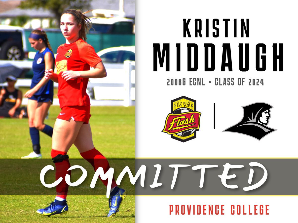 WNYFlashAcademy's tweet photo. Congratulations to Kristin Middaugh on her commitment to continue her education and soccer playing at Providence College!
#FlashClassOf2024
#ChangingTheLandscape https://t.co/LvvI5FhhC6