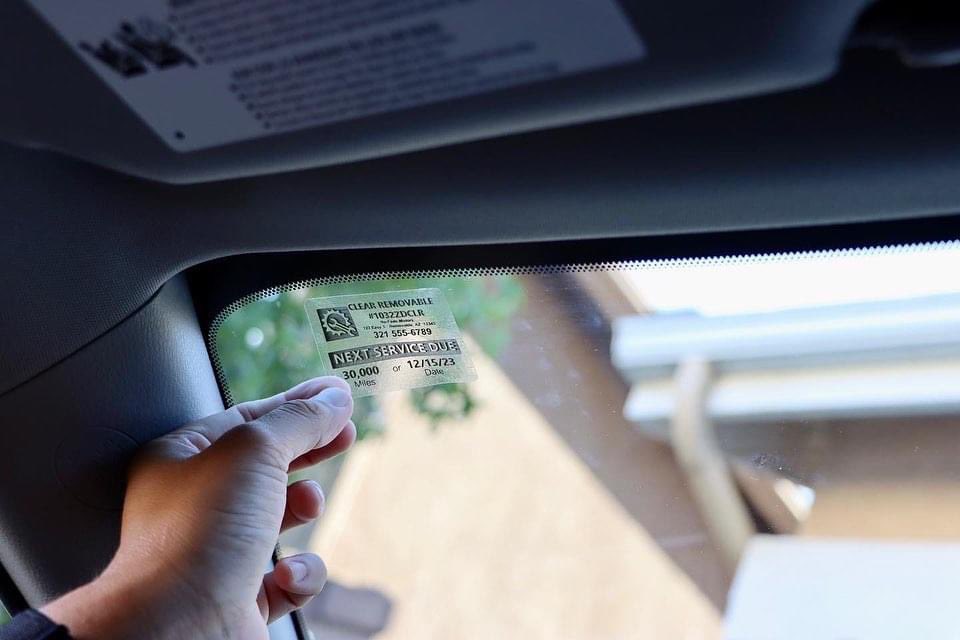 Clear removable labels for all of your service reminder and oil change needs! 

durablezebralabels.com

#diy #label #labeldesign #business #smallbusiness #unique #durable #auto #autodetailing #car #garage #organize #crafts #craft #event #party #school #library #classroom