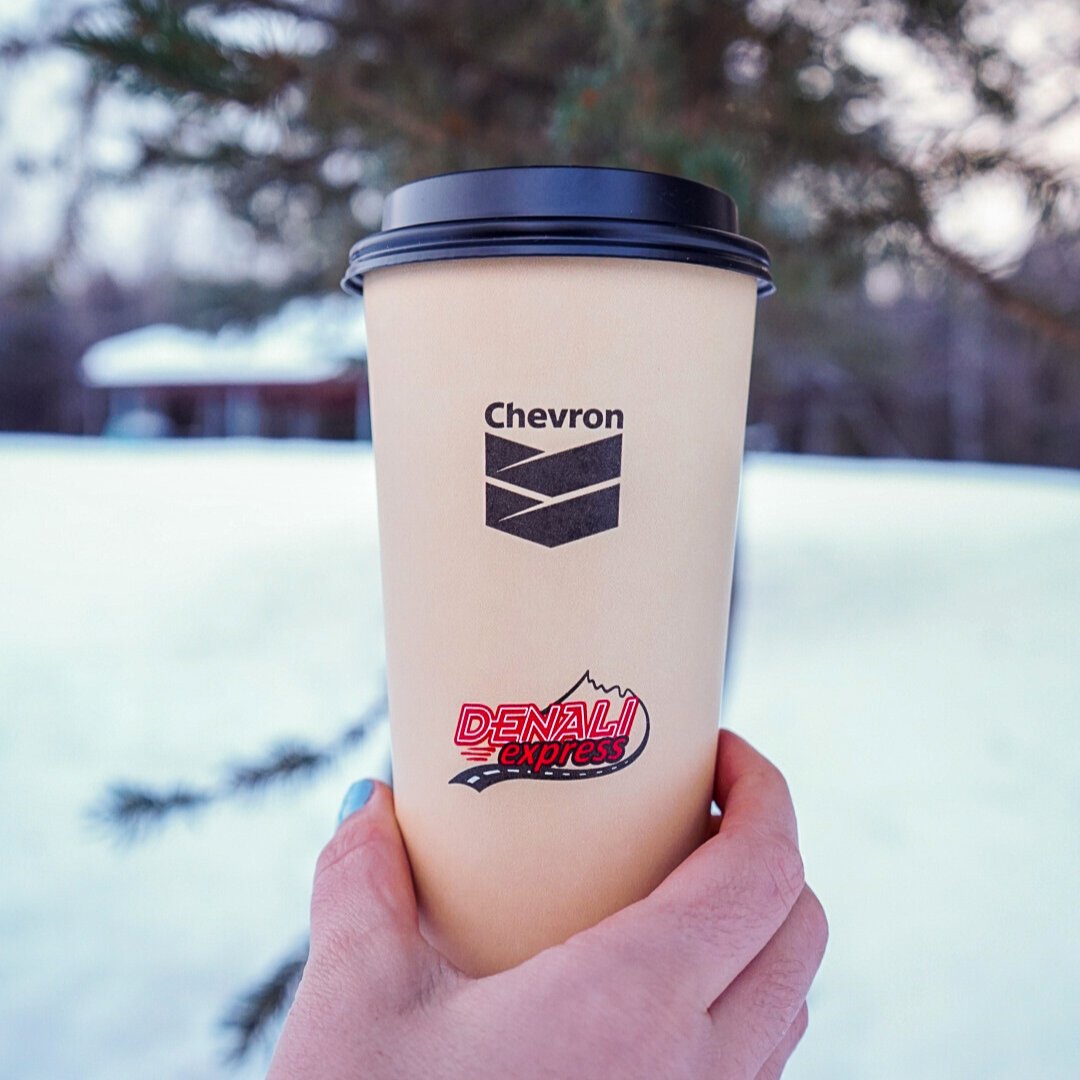 Warm up from the inside out with a steaming cup of your favorite Chevron coffee roast! 😍☕🌨️

#Chevron #CoffeePlease #DenaliExpress #CoffeeRoast #AlaskaLife #Winter