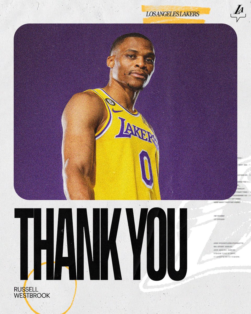 [花邊] THANK YOU! Russell Westbrook