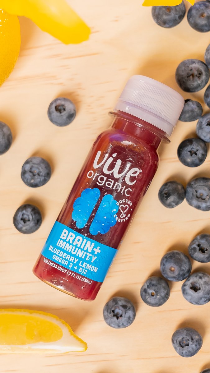vive_organic's tweet photo. 2 ounces packed with Brain+ Immunity boosters! 

This tasty blueberry, lemon shot is now available exclusively at @target https://t.co/iXfiF0aSwm