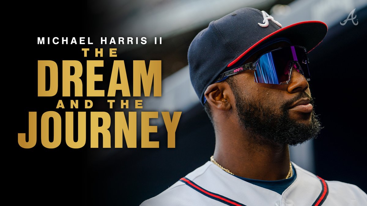 Braves's tweet image. The premiere of “Michael Harris II: The Dream and the Journey” starts NOW!

Watch it live: bit.ly/3DSy23a