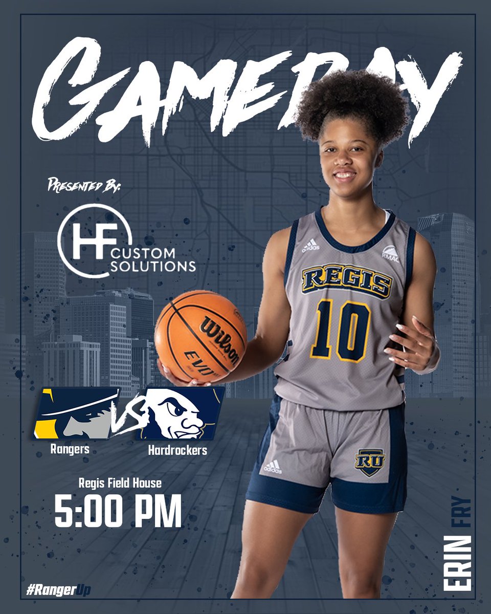 RegisRangers's tweet image. WBB | Hey guess what 👀

𝘪𝘵𝘴 𝘙𝘢𝘯𝘨𝘦𝘳𝘴 🔥𝙂𝘼𝙈𝙀𝘿𝘼𝙔🔥

Presented by: @hfcustom
  
📍: Denver, CO.
🆚: South Dakota School of Mines
⏰: 5:00 PM (MT)
📊: bit.ly/3TxmUNX
📺: bit.ly/3CuG4yZ