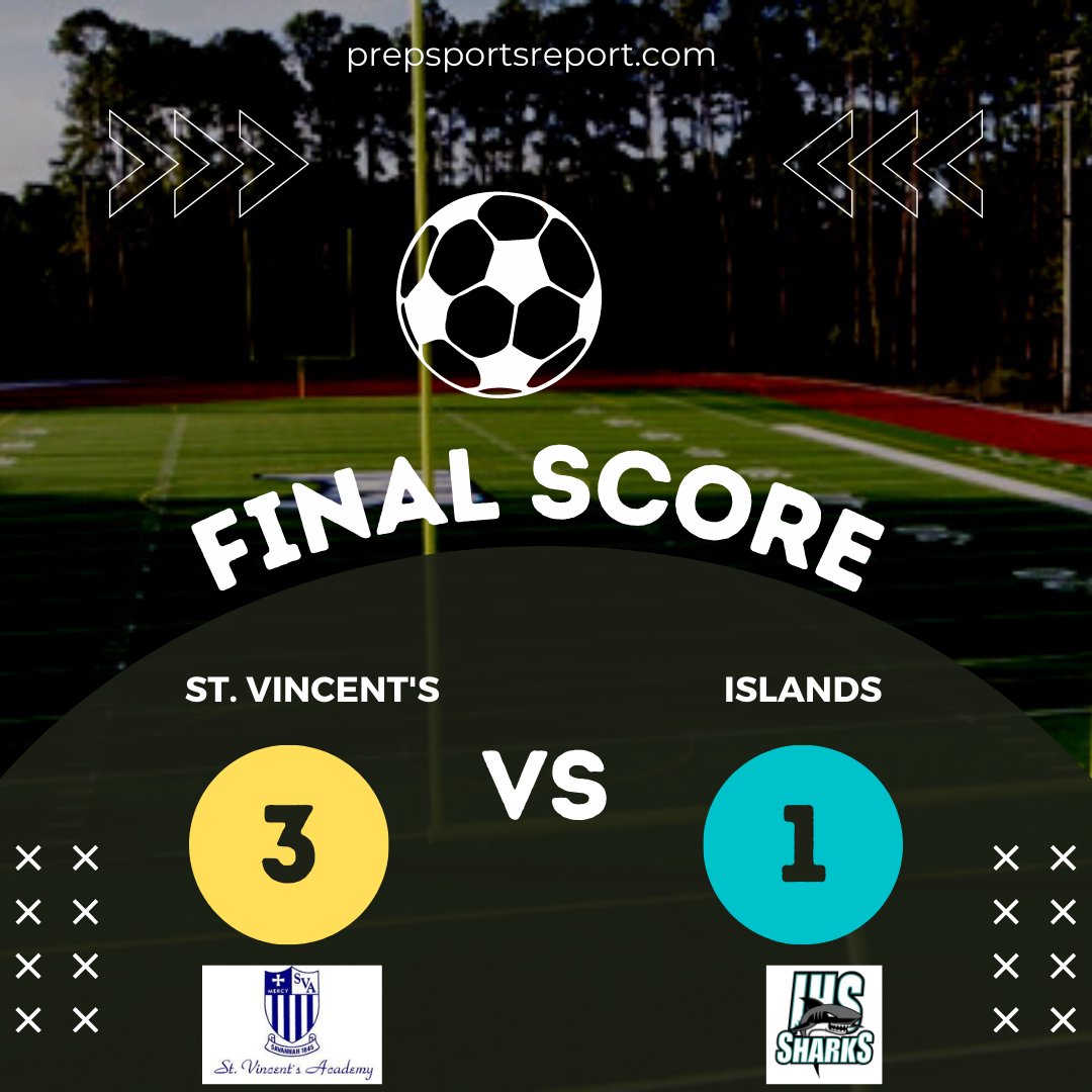 Karl DeMasi (@kdsportsreport) on Twitter photo GHSA Non-Region Girl's Soccer Final
St. Vincent's Academy 3
Islands High School 1
<a href="/SVAAthletics/">SVAA</a> <a href="/Islands_Sharks/">Islands HS Savannah</a> #soccer #girlssoccer #game #finalscore
<a href="/DennisKnightSMN/">Dennis Knight</a> <a href="/SCCPSS_HPEA/">SCCPSS Health, Physical Education & Athletics</a> GHSA Non-Region Girl's Soccer Final
St. Vincent's Academy 3
Islands High School 1
<a href="/SVAAthletics/">SVAA</a> <a href="/Islands_Sharks/">Islands HS Savannah</a> #soccer #girlssoccer #game #finalscore
<a href="/DennisKnightSMN/">Dennis Knight</a> <a href="/SCCPSS_HPEA/">SCCPSS Health, Physical Education & Athletics</a>