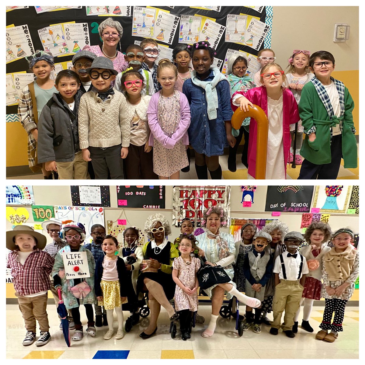 My kinder friends turned 100 over night! Happy 100th Day of School!!!