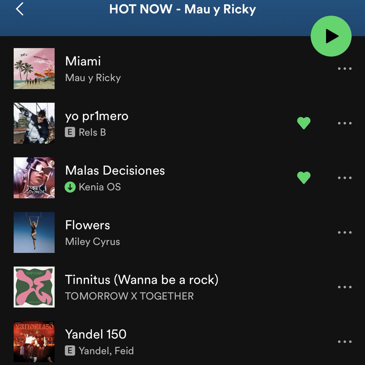 KeniaOsReport's tweet photo. “Malas Decisiones” ha sido agregada a la playlist “Hot Now” (325k) en la posición #3. https://t.co/njz7mpNCB7