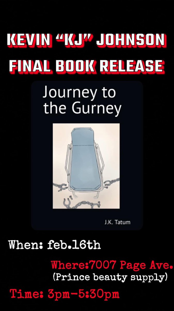 #KevinJohnson last book to be released. “Journey to the Gurney” Go order on Amazon amazon.com/dp/B0BV43CWLS/…