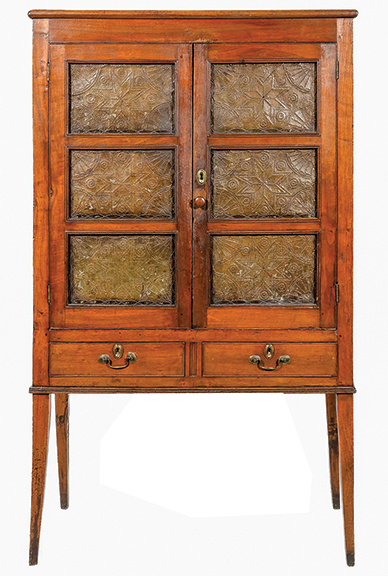 AntiqueDigest's tweet photo. Federal period walnut food/pie safe from the Shenandoah Valley of Virginia. The c. 1810 safe, 65" x 38¾" x 17¾", sold for $25,300 (est $8000/12,000) at @jeffreysevans https://t.co/KFs9afXgmw #antiques #antique #Americana #ShenandoahValley #Shenandoah #Virginia #piesafe #furniture https://t.co/Mil5011gEZ