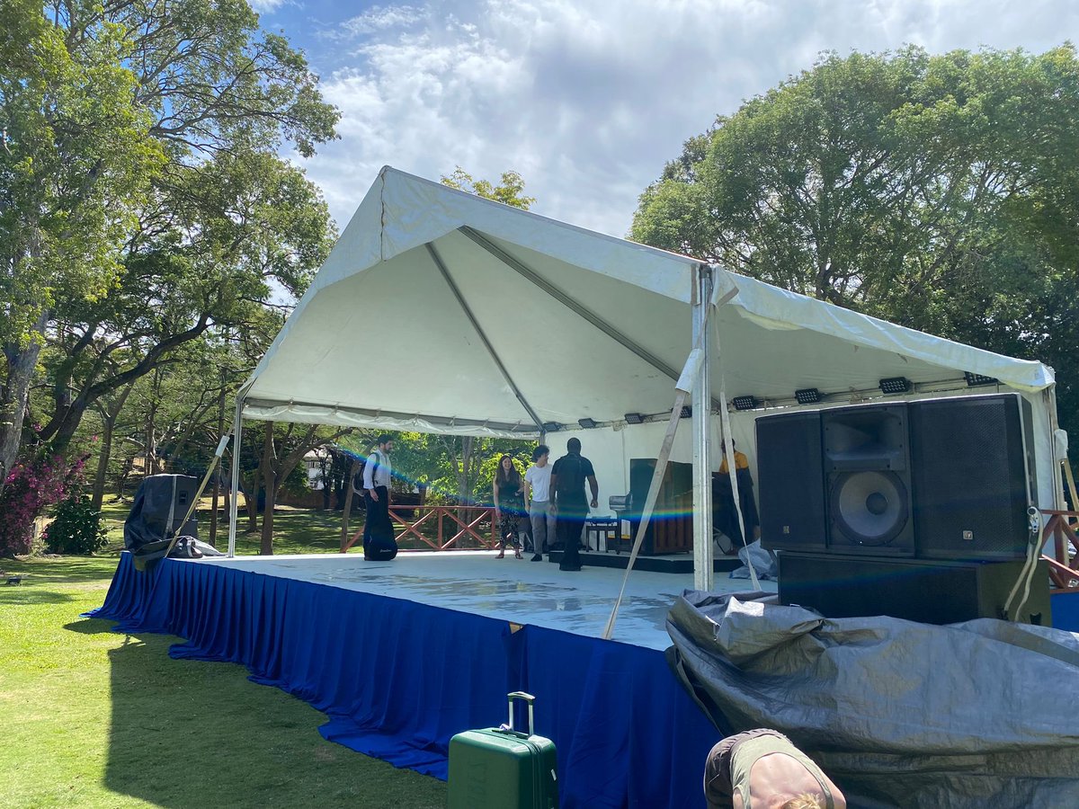 ThatMould's tweet photo. It was a privilege to perform excerpts of the Mould with @UKAMREnvoy for the @GLGAMR this week in the grounds of #Barbados PM @miaamormottley’s residence. Amazing to meet with so many leaders in this important field of #AMR. #sciencemeetsart #musicalwithamessage #thatmould https://t.co/75a8vKx1PP