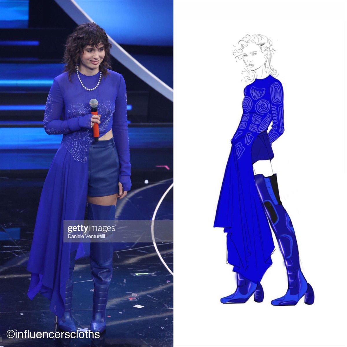 lookinfluencers's tweet photo. Madame in OFF WHITE a #Sanremo2023 
@sonolamadame1 https://t.co/ph6Fdiu5pO