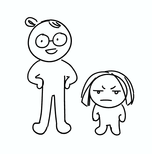 comical height difference @jessiewongg 