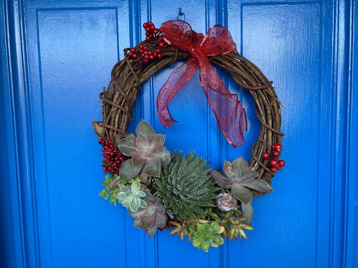 Really love this wreath my sister-in-law made for my front door.