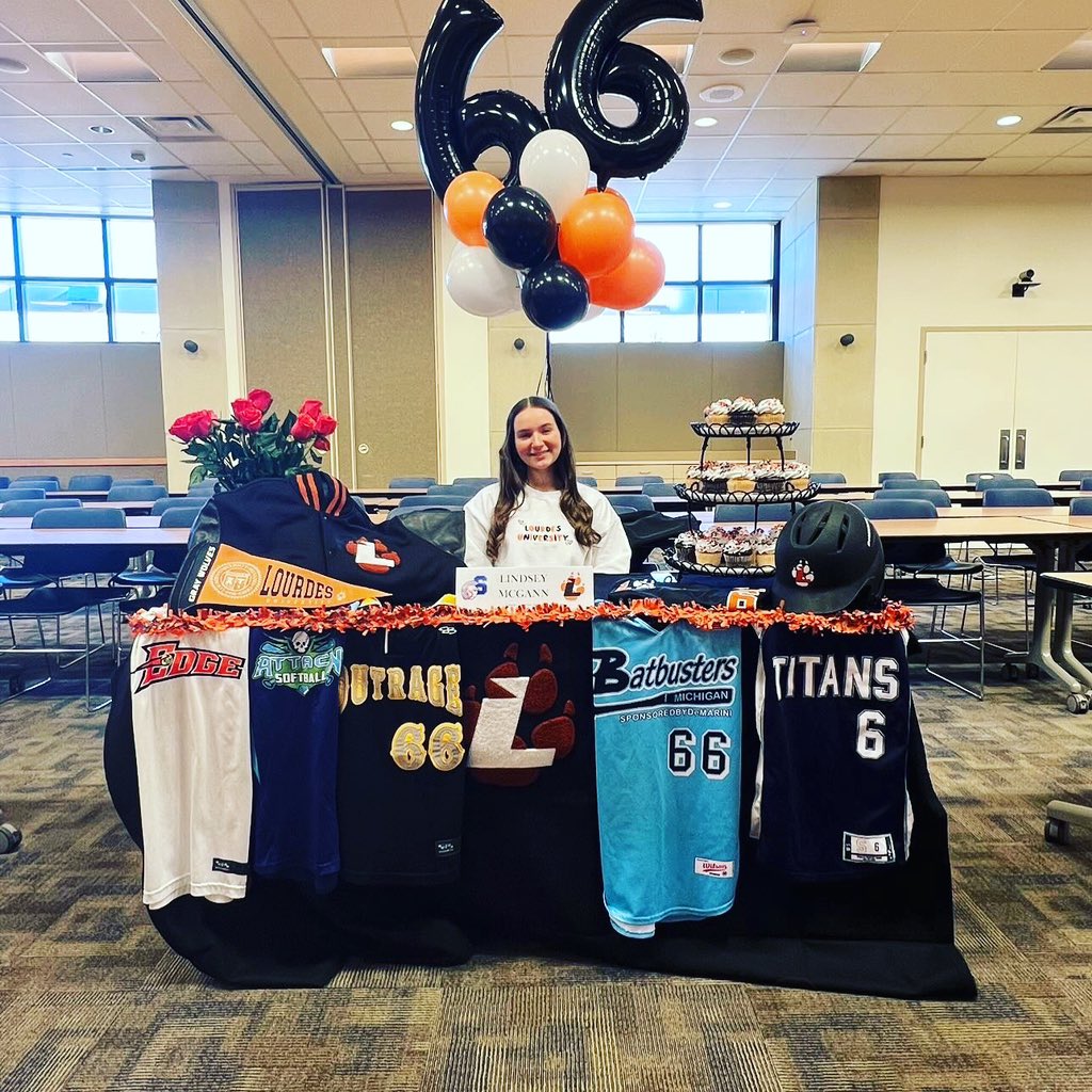 Congratulations to 2023 RISE Player-Lindsey McGann <a href="/LindseyMcgann/">Lindsey McGann</a> (Adlai Stevenson HS &amp; Michigan Batbusters) on recently signing with Lourdes University! #RISEfamily