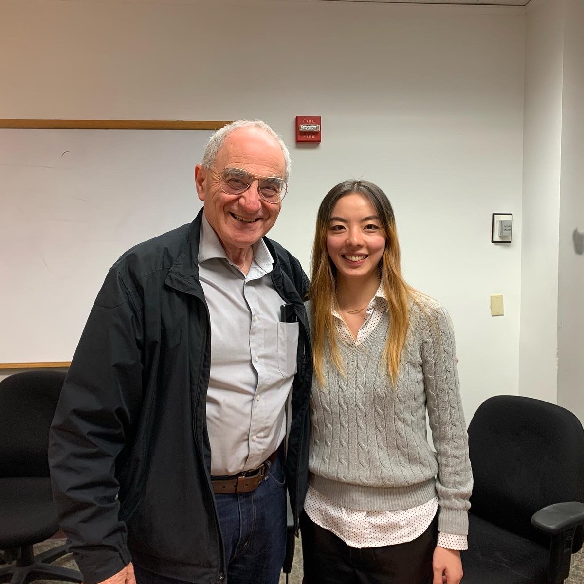 While attending #SPIE #PhotonicsWest last week in San Francisco, I was also invited to give a talk by my former research advisor, Prof. Eli Yablonovitch, at #BerkeleyEECS. I'm posting this photo here to prove that I know him, in case he wins a Nobel Prize someday! 😁