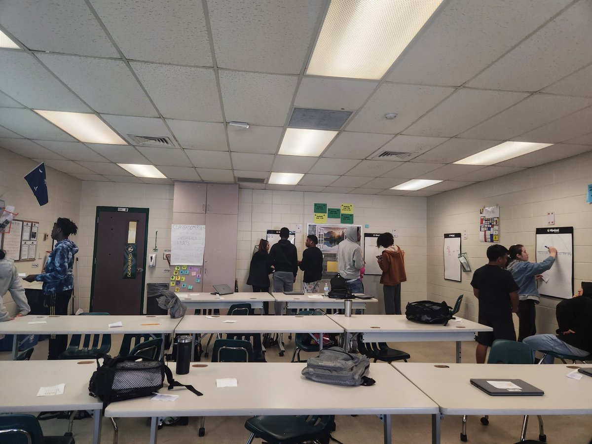 absoLUTEly_Math's tweet photo. The nay-sayers say it can't be done.... those kids won't learn like that. These kids say, 'Yes, we will.' They say they don't want to sit and listen to the teacher. They say they want to be involved in their learning. They prove it.  #thinkingclassrooms #stats https://t.co/JBzZr5XQFa