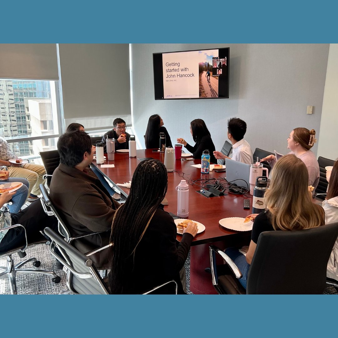 nkcpa's tweet photo. Lunch with Pizza Mamo makes learning about 401(K)s much easier to digest! 

#culture #lovewhereyouwork #benefits https://t.co/B3vxex5Mq1