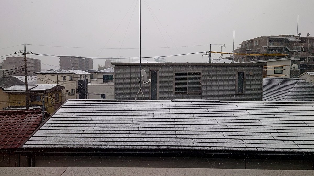 起きたらすでにうっすらと⛄