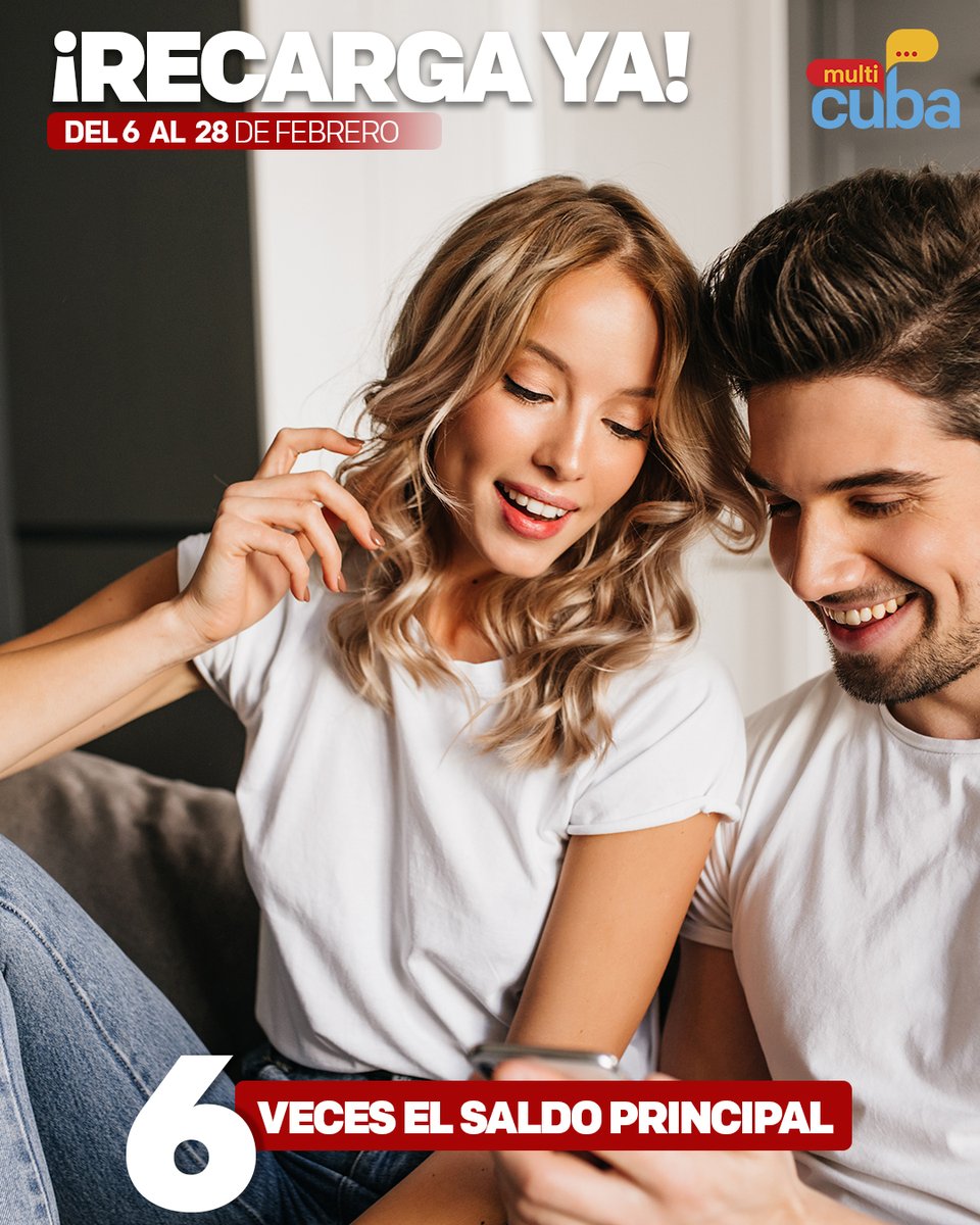 MultiCuba's tweet photo. Vamos a ponerle un poco de alegría al jueves anunciando la oferta de #recargasparacuba 😍😌
Justo aquí ⬇️
https://t.co/NgxYrK2YNy
#RecargaCuba #Multicuba
#RecargasaCuba
#ComoRecargaraCuba #SiemprePensandoEnTi #EnviarRecarga
#ComoEnviarRecargaCuba #EnviarRecargaCubacel https://t.co/1LFgghdKD1