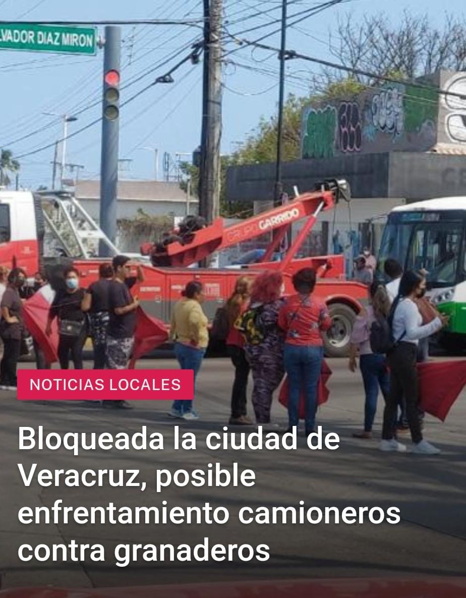 ForoCoatza's tweet image. #Bloqueada la ciudad de #Veracruz, posible enfrentamiento #camioneros contra #granaderos forocoatza.com/noticias-local…