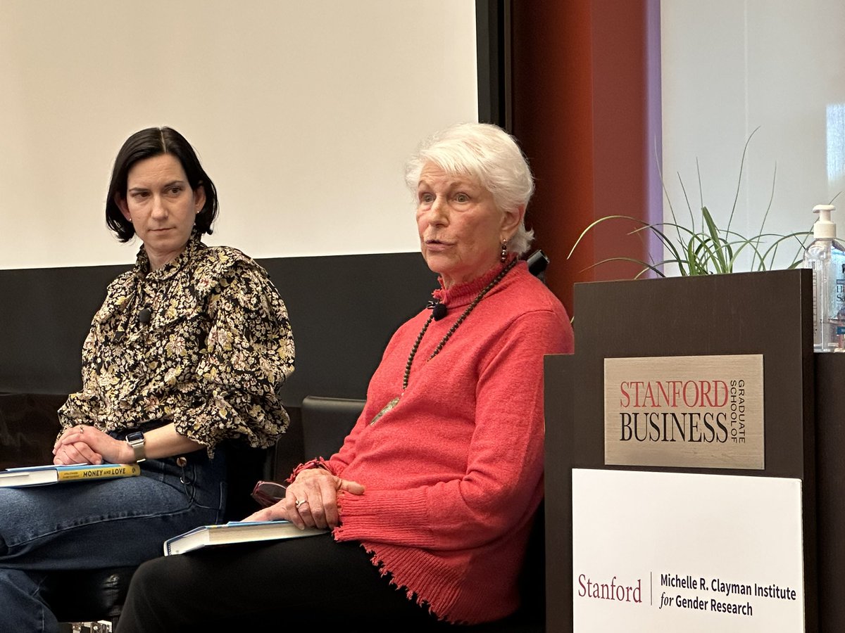 Discussing “Love and Money” by Myra Strober and Abby Davisson hosted by <a href="/Clayman_Inst/">Clayman Institute</a> and <a href="/StanfordGSB/">Stanford Graduate School of Business</a>. Slow down and use a framework for making important love+money decisions