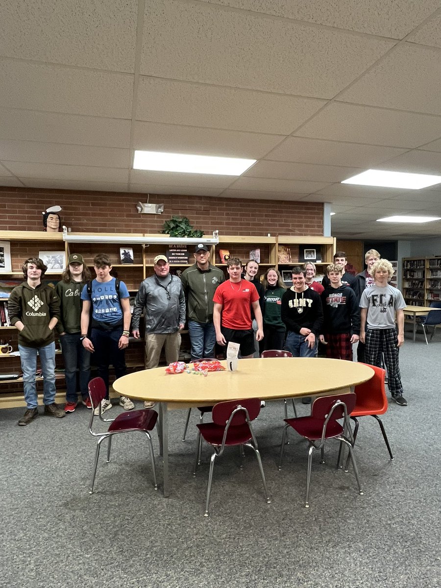 Big thank you to Andy Weller and Steven Miller from Summit Construction for talking about careers in construction and updating us on our new school. Exciting time to be a Brave!