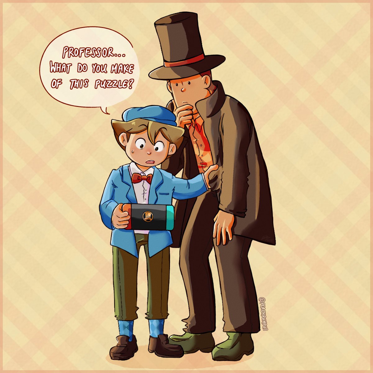 peachrumpus's tweet image. holy shit #professorlayton