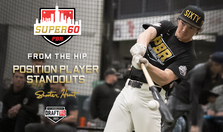 𝐅𝐫𝐨𝐦 𝐭𝐡𝐞 𝐇𝐢𝐩: #Super60 𝐏𝐨𝐬𝐢𝐭𝐢𝐨𝐧 𝐏𝐥𝐚𝐲𝐞𝐫𝐬 @ShooterHunt highlights his 10 favorite position players performances with a full breakdown of their tools and what to expect throughout the spring. 🔗 loom.ly/qeltYGw | #MLBDraft