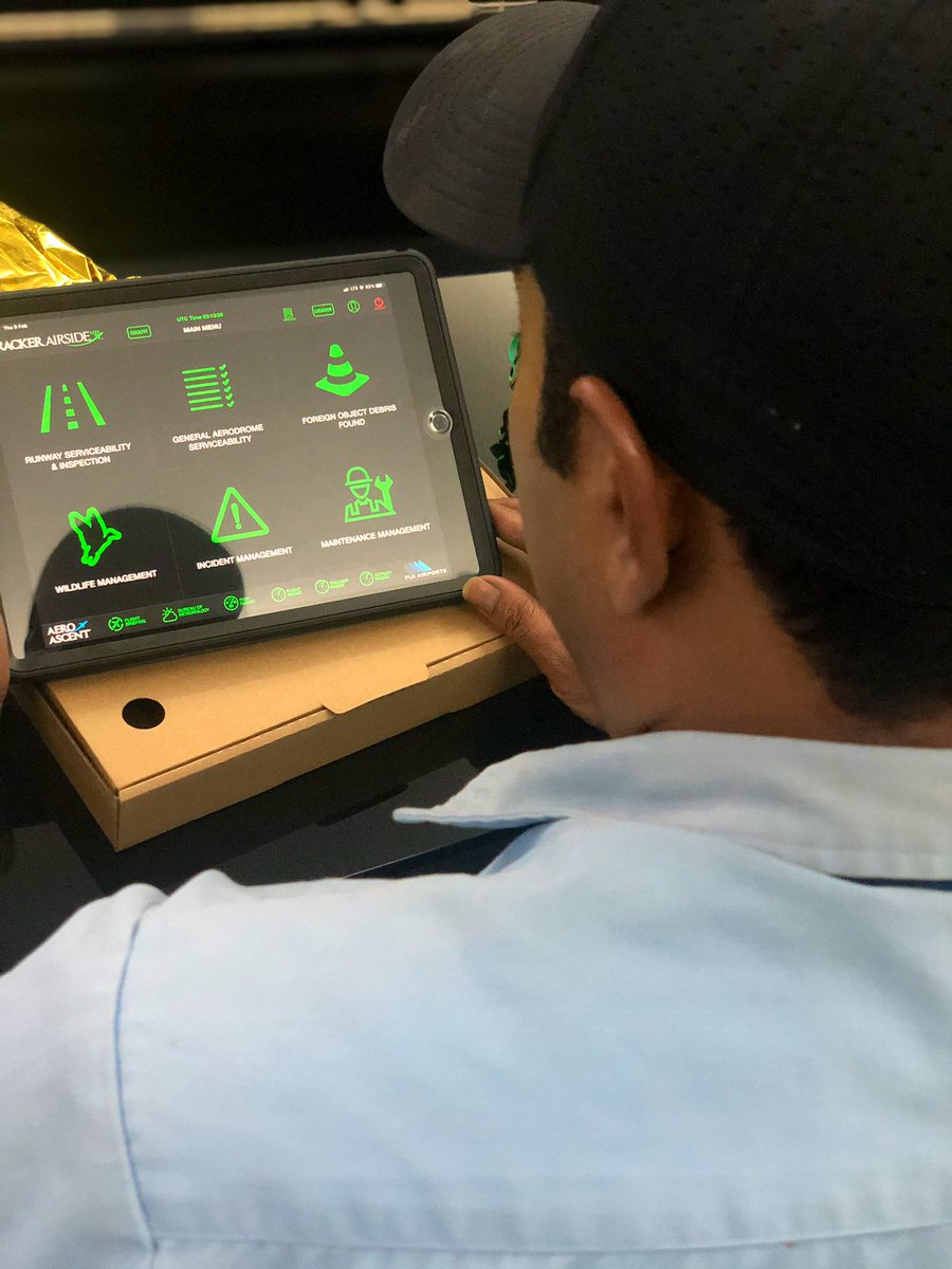 NadiAirport's tweet photo. #FijiAirports airside operations team received iPads with the #TrackerAirside App to assist in their daily operations in par with @BrisbaneAirport @Melair - The App is a game changer in the way airside safety &amp; compliance activities are managed &amp; reported! #TeamAOps #AeroAscent https://t.co/C2qILQPxSt