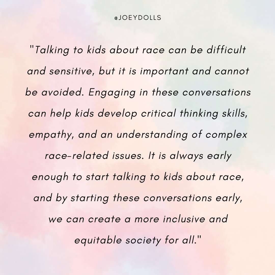 Just posted to the blog, a comprehensive guide on how to talk to kids about RACE early and often! This is a really good read and hope we find it helpful to approach this sensitive topic with children. 

#racismeducation #racism
