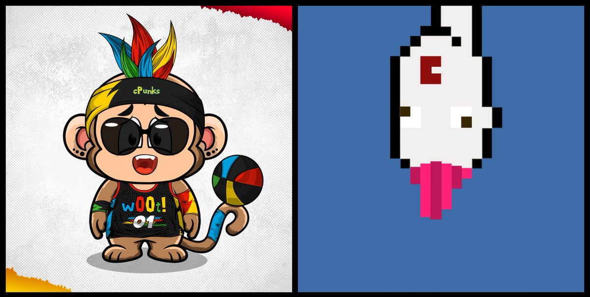 🤡 cPunks x XCoolbots 🐵 #Giveaway

🏆 2 Prizes!
1 x cPunk NFT (their tweet)
1 x Wootbols Custom NFT (this tweet)

👣 Follow <a href="/cPunksXRP/">cͨPunks w00t!</a> + @XCoolBots
❤️ Like 
🔁 Retweet
🏷️ Tag 3+

⏰ 72 HRS 

#XRP #XRPL #XRPCommunity #NFTGiveaway