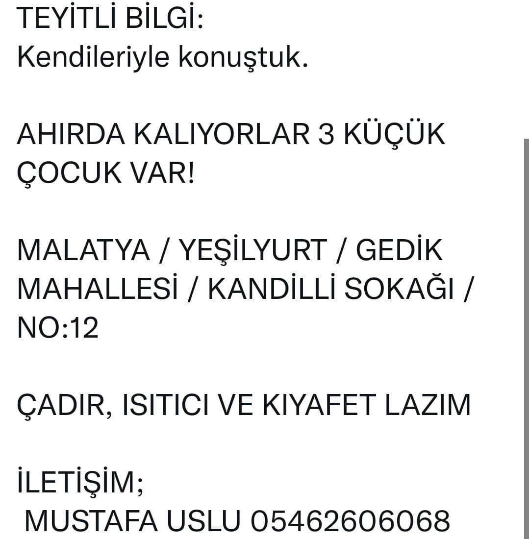 Ebubekir_tpkts's tweet photo. ÇOK ACİL ISITICI ÇADIR LAZIM #deprem https://t.co/Rwt5LsSGQz