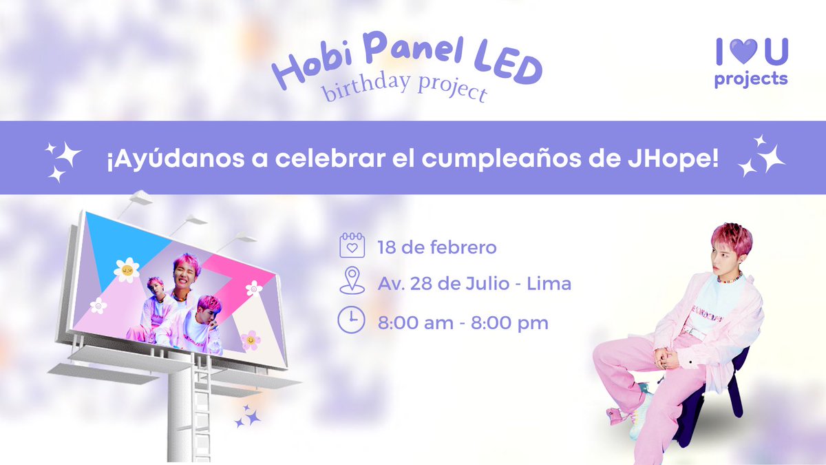ipurpleyouproj's tweet photo. 💜Hobi Panel LED 💜 ¡Ayúdanos con una donación!

Como proyecto de cumpleaños es nuestro primer proyecto con fines de recaudación y lucro para que I Purple You Projects inicie en su camino de formalización como organización 💜

Abre este hilo para más información💜👇 https://t.co/hf6czOjNPy