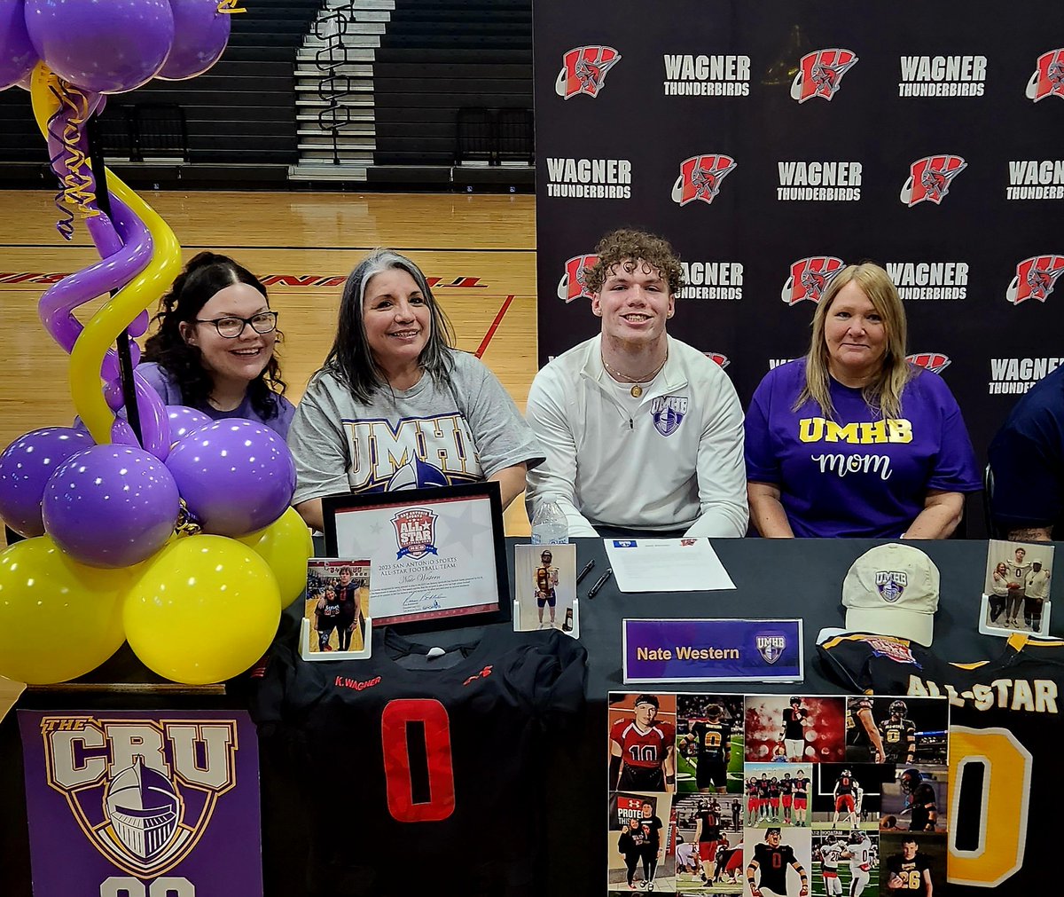 Could be a great  DE, great WR or great OT
No🧢... 😅

Team leader, huge heart ... personification of #T3.

Bout to get some rings w/ <a href="/CruFootball/">UMHB Football🏈</a> 

We'll miss the production,  but we'll miss the man more.

Congrats <a href="/nate1western/">Nate Western #0 ❤️‍🔥</a> 

All hard work brings profit.
<a href="/JISD_ATHLETICS/">Judson ISD Athletics</a>