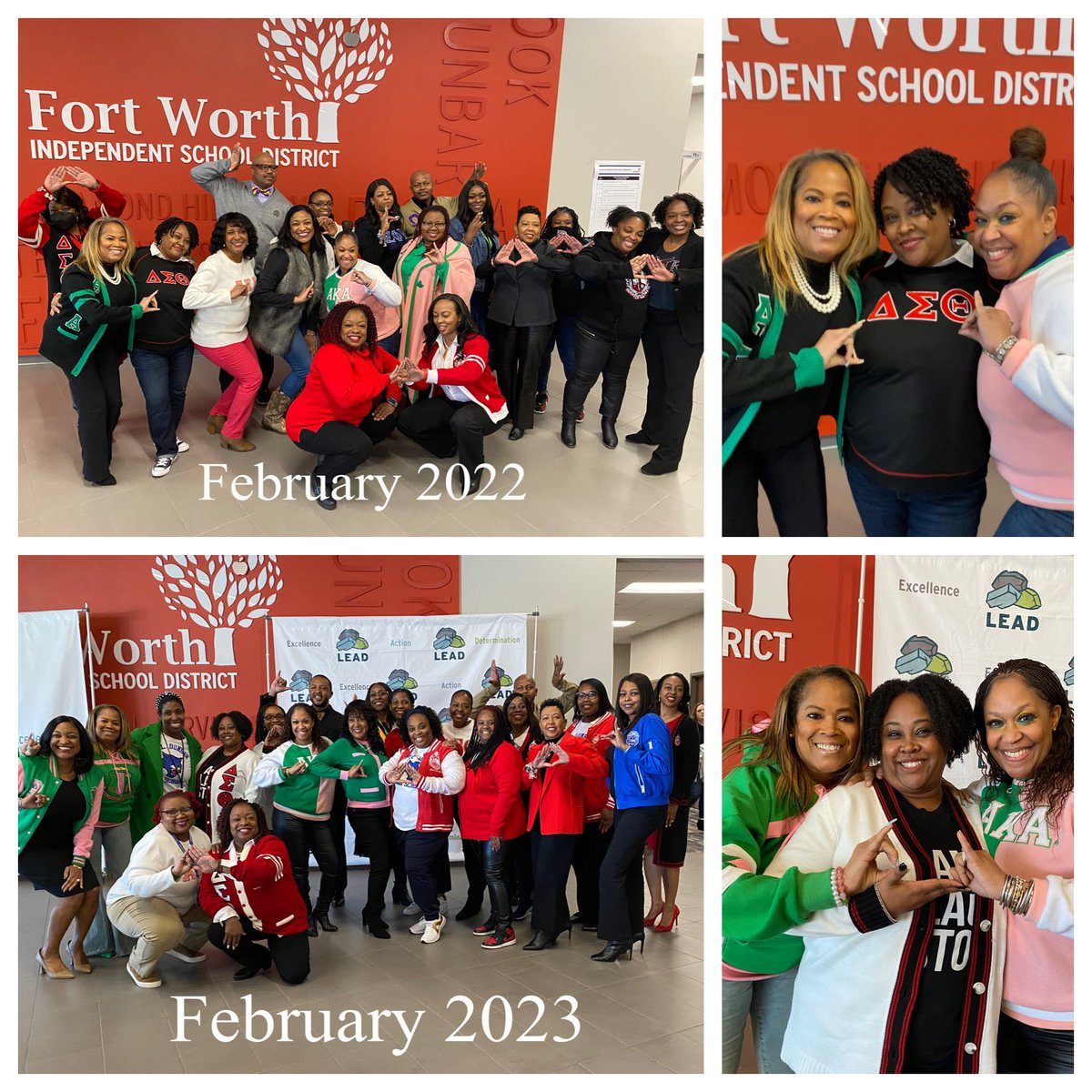 We’ve started a Black History Month Principals Meeting tradition! We are our Founders Wildest Dream. #DivineNine