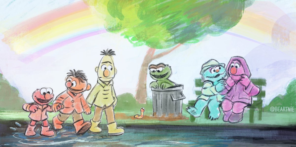 beartnie's tweet image. Friends are also the rainbow after