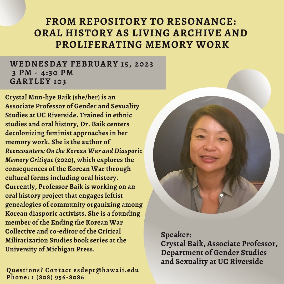 UHM Ethnic Studies tweet media