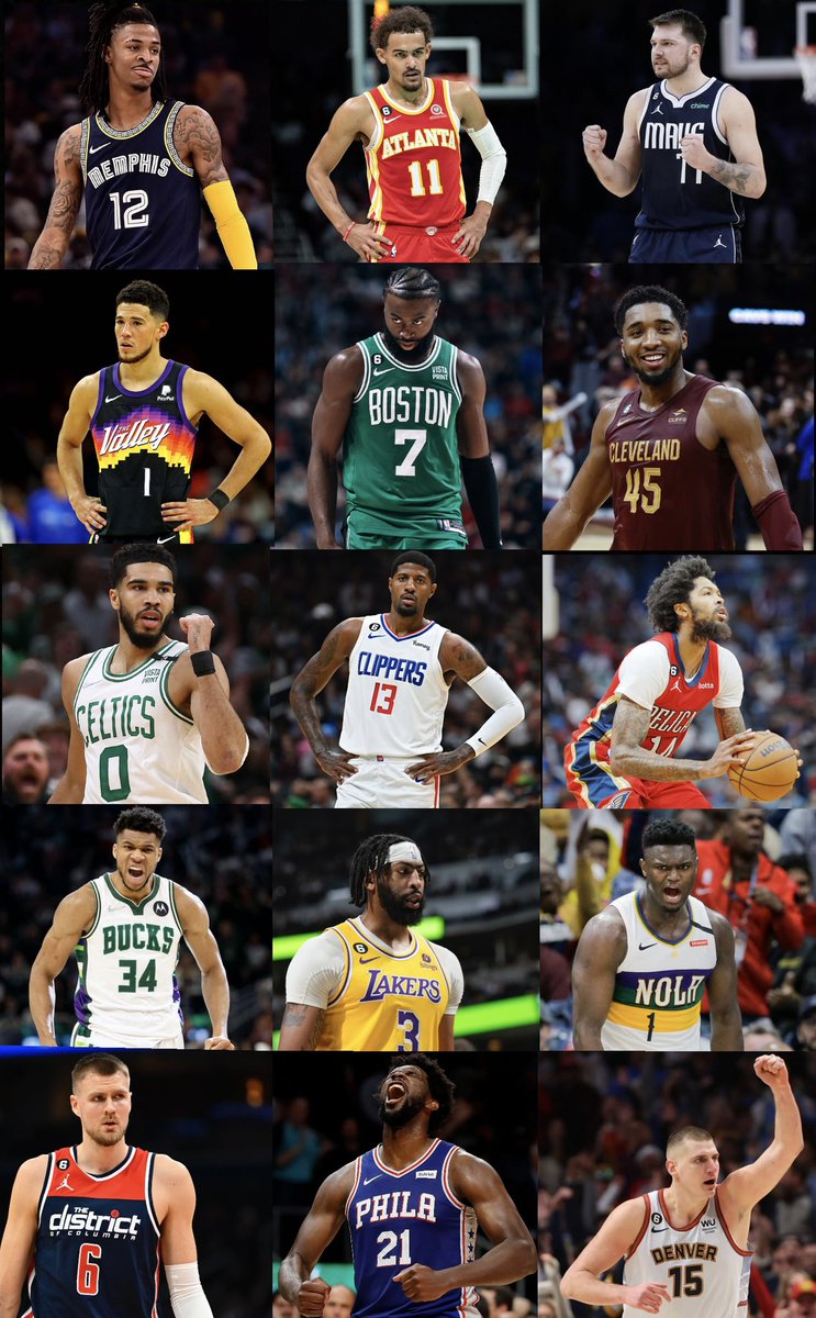 BoredHoopTalks's tweet image. WHICH STARTING 5 ARE YOU PICKING ?
#ROW1               #ROW2             #ROW3