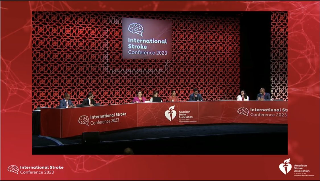 Just finished a great SESSION AND DISCUSSION in #ISC2023 -DALLAS 

“International Alliance: Overcoming the Burden of Stroke in Lower Resource Locations“

Thanks AHA for invitation representing MENA Region (MENA-SINO)