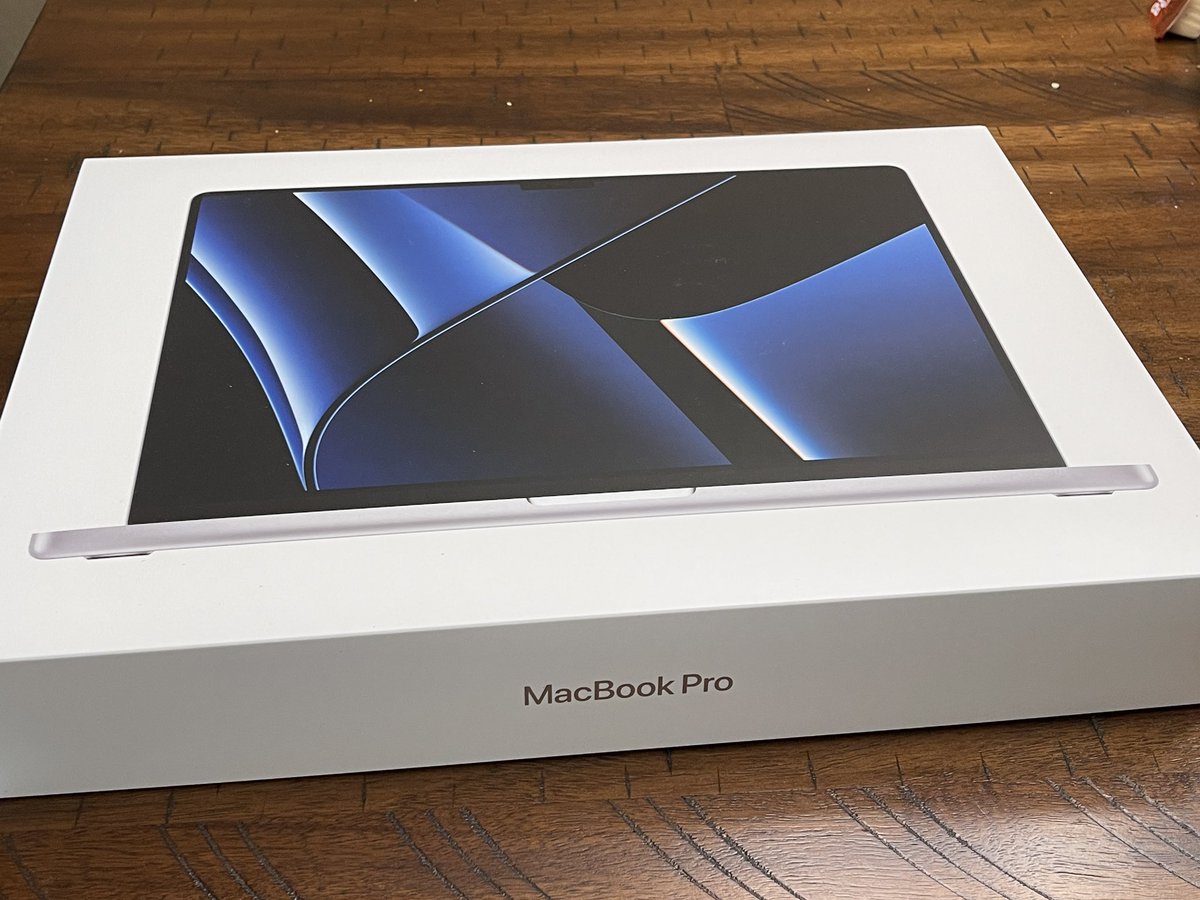 WOOHOO!!! My birthday present finally arrived!!! #mac #apple #macbookpro #m2machines #ma