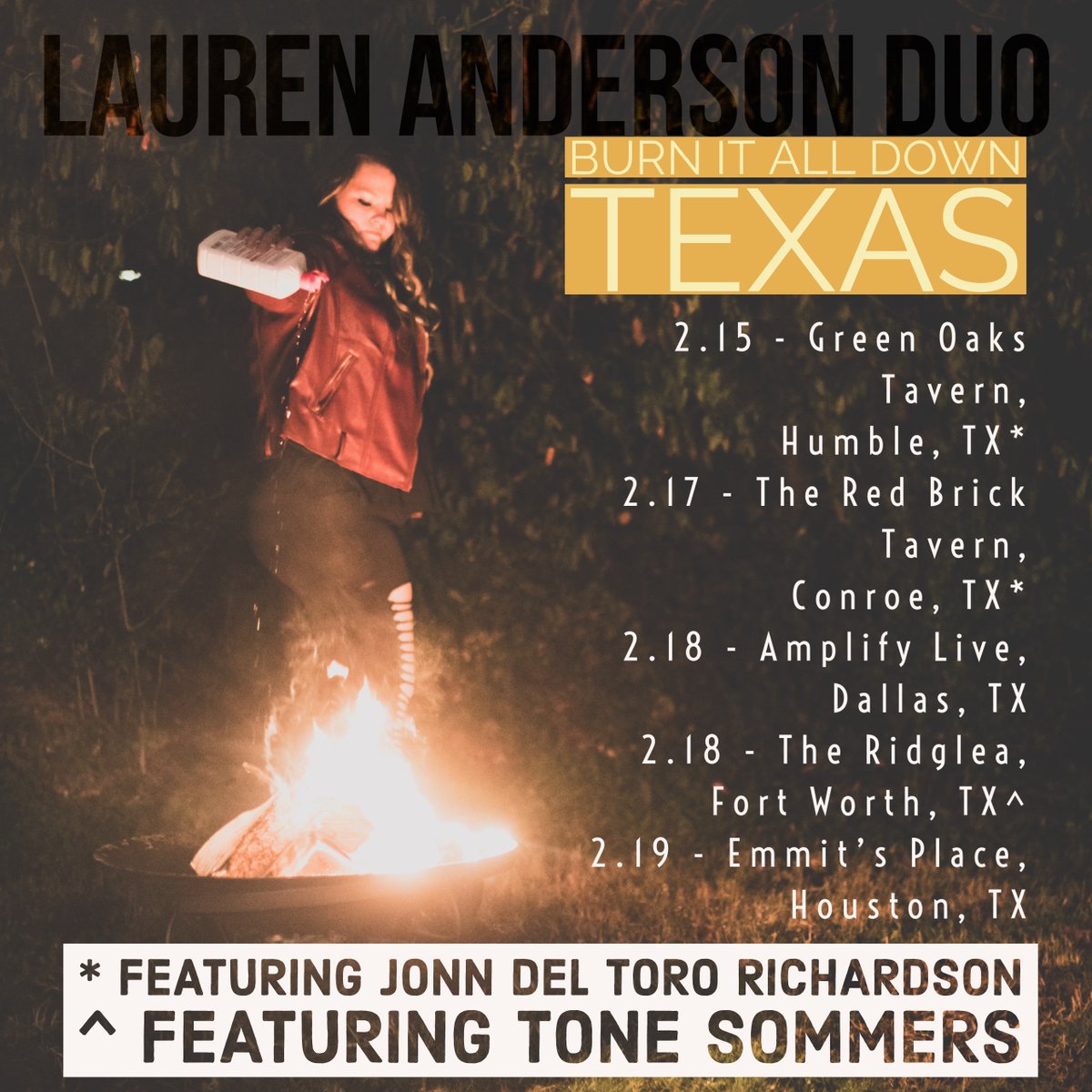 Heading to Texas to #BurnItAllDown next week! bnds.us/5t3odo