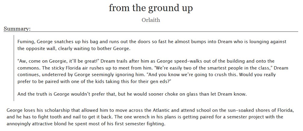 orlaithwrites's tweet photo. ‘from the ground up’ | 11k | rated M
dnf academic rivals
part of #SoCExchange
https://t.co/8VVKvJ2Arq https://t.co/ZyXyIPrndd